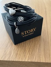 Women's Leather Charm Bracelet