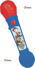 LEXIBOOK MIC80PA Paw Patrol Microphone for Children, Musical Toy Game Blue/red