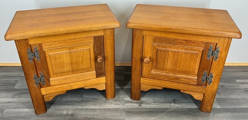 Pair bedside tables vintage - pair,