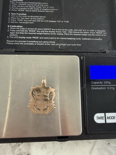 9ct gold ww1 medal pendant - ww1, /pendant