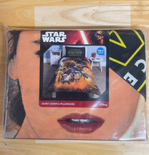 Tesco Star Wars Print Duvet Cover & Pillowecase Pair Set, 50% Cotton,Single, New