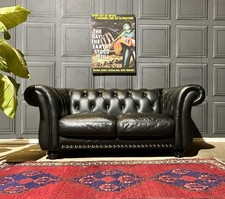 Vintage Black Genuine Leather