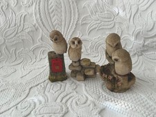 Teviotdale, 3  Owl Figurines , No Box