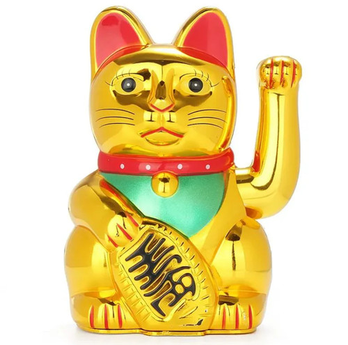 Feng shui lucky cat waving - feng, 5"