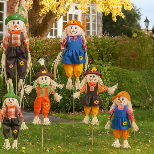 Autumn garden scarecrow - autumn,