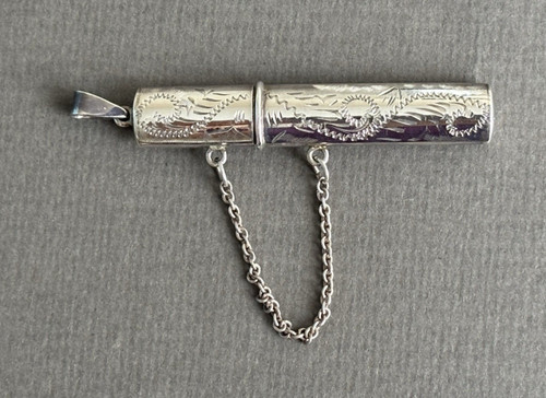 Vintage sterling silver needle - vintage,