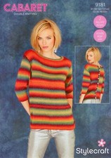 Stylecraft 9181 Knitting Pattern Ladies Sweaters in Cabaret DK
