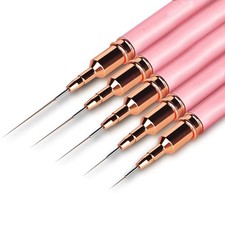 5 Pcs Liner Brush Fine Nail