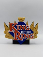 King Of The Ring WWE WWF Wrestling Freestanding Display Plaque, 3D Printed Logo
