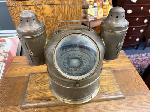 Vintage antique ships brass - vintage,