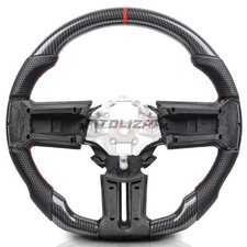 ?Hydro Dip Carbon Fiber Steering Wheel For Ford Mustang GT Shelby GT500 2010-14