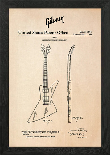 Gibson explorer guitar patent - gibson,