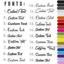 Custom Personalised Name Vinyl