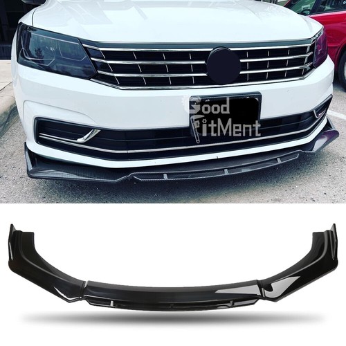 Glossy black front bumper - front,