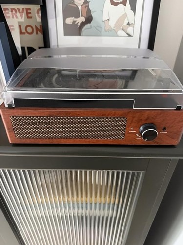 Retro vinyl record player