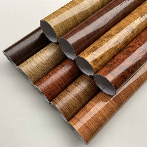 Wood grain vinyl wrap film - wood,