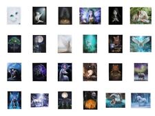 Various Canvas Wall Plaques Anne Stokes Lisa Parker Unicorn Wolf Cat Dragon GIFT