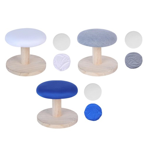 Round ironing stool wooden - round,