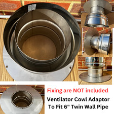 Ventilator  6" Steel Cowl