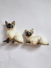 Siamese Cat Figurines x 2