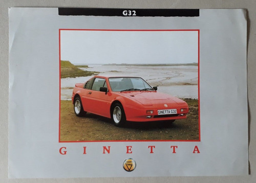 Ginetta g32 brochure leaflet - ginetta, /