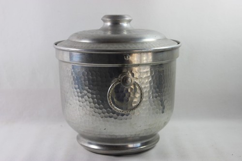 Vintage hammered aluminum ice - hammered,