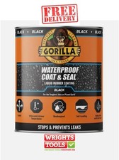 Gorilla Glue 114558 Waterproof Coat & Seal Liquid Rubber Coating Black 946ml