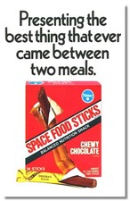 SPACE FOOD STICKS OLD 1970'S AD FRIDGE/LOCKER MAGNET 3.5 X 5.5