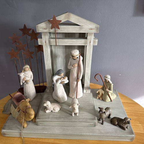 Willow tree nativity scene - willow,