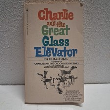 Charlie And The Great Glass Elevator Roald Dahl Willy Wonka Vintage 1979 Bantam