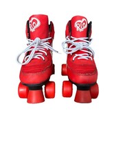 Rio Roller Skates Size 5 Red & White Good Condition Given Age Late 80’s Cleaned