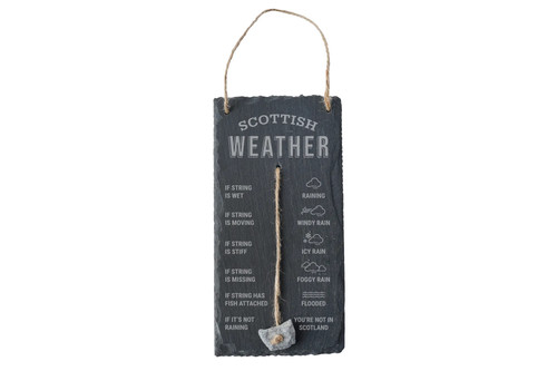 Scottish weather slate sign - scottish,