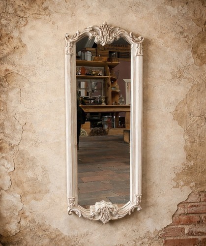 Large wall mirror shabby - wall, mirror,