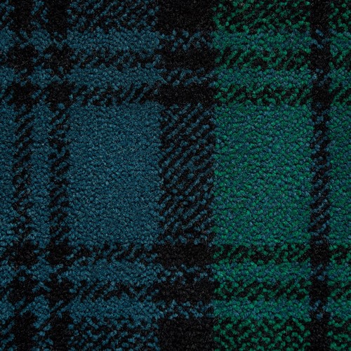 Wool axminster emerald - emerald, plaid