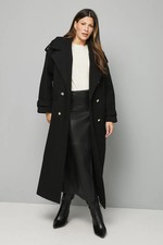 Wallis Black Coat Womens Smart Jackets & Coats