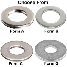 Stainless Steel Washers Flat Heavy Thin Thick Wide M3 M4 M5 M6 M8 M10 M12 M16