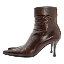 SERGIO ROSSI brown Ankle Boots size 37 F/S