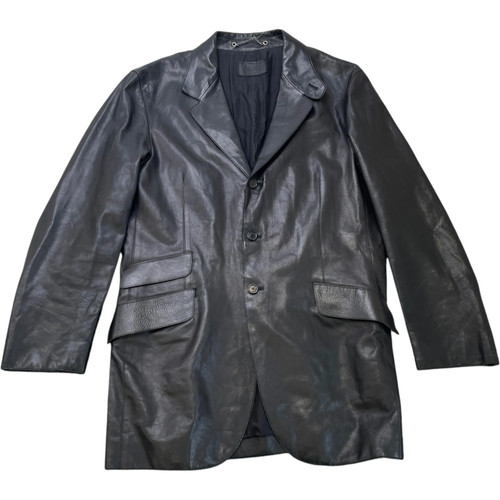 Prada men leather blazer - leather,