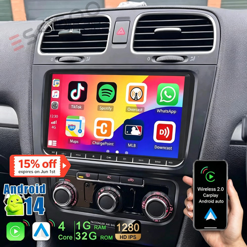 Car stereo for golf - 9",