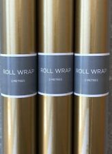 24M Hallmark Gold Wrapping Paper Rolls12 x 2 metres roll - Christmas , Birthday