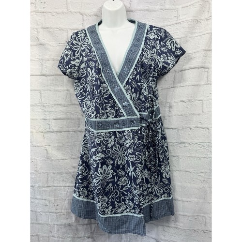Debenhams blue wrap dress - debenhams,