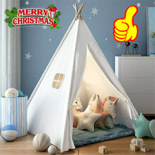 Large Children Indian Tent Teepee Kids Wigwam Indoor Outdoor Play House Toddler_