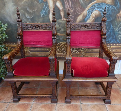 Throne chairs country oak - throne,