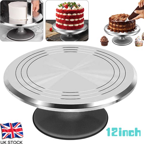 12in cake turntable aluminum - cake,