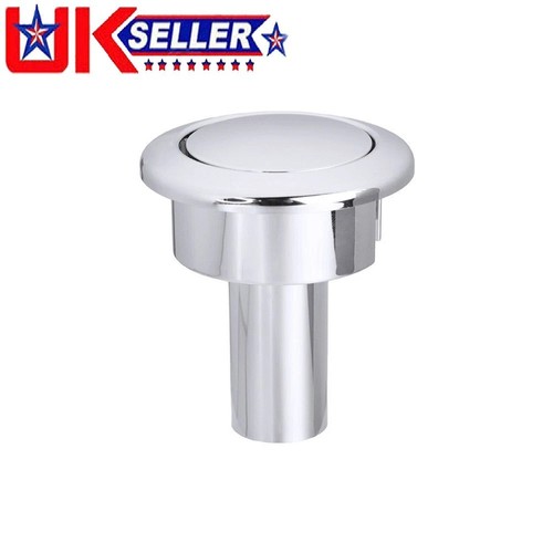 Chrome toilet push - chrome,