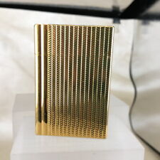 S.T. Dupont Gatsby Wheat Pattern Gold Lighter Cigars Lighter New In Box