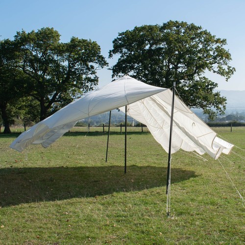 White army parachute - white,