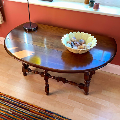 Ercol 1970s oval drop leaf - 1970s, drop-leaf