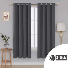 2 set curtains curtain thermal curtain blackout eyelets curling ribbon DHL