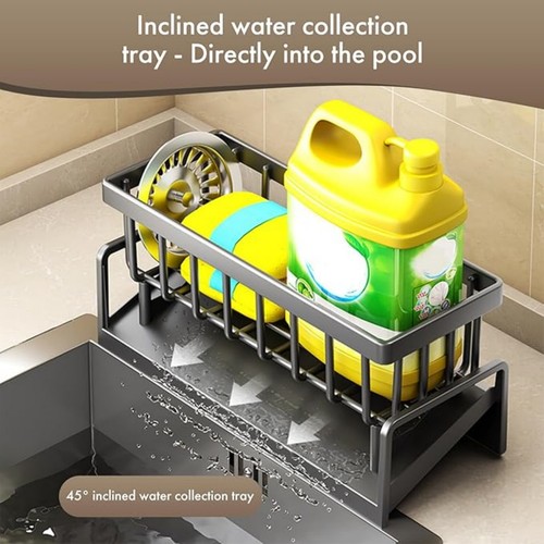 Compact plastic sink tidy - plastic,